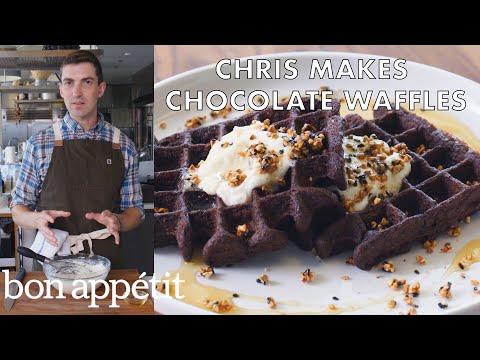 Chris Makes Chocolate Waffles | From the Test Kitchen | Bon Appétit