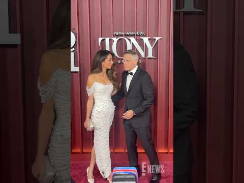 It’s date night for George & Amal Clooney at the #TonyAwards. ❤️
