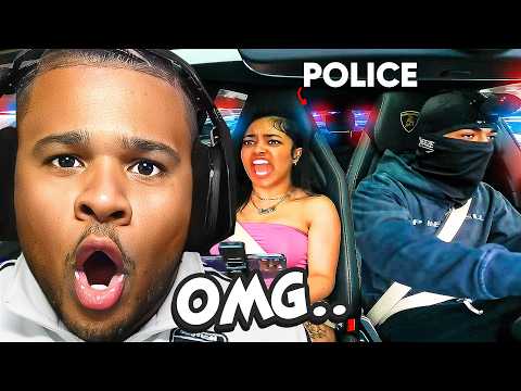 Fanum Reacts To License Craziest Police Chase..