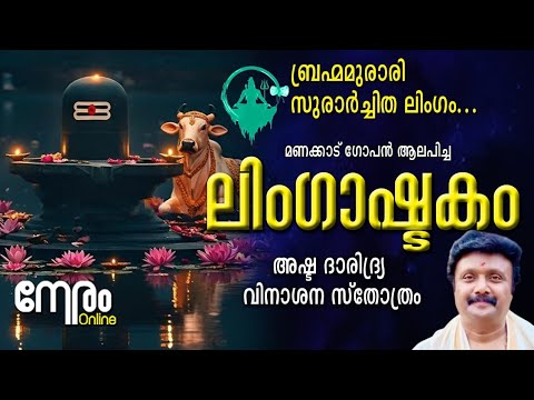 ലിംഗാഷ്ടകം | Lingashtakam | Bramha Murari | Manacaud Gopan | Shiva Chant 8 Times | NeramOnline