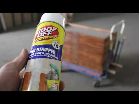 GOOF OFF Stripping Finish on ANTIQUE (PART 1)