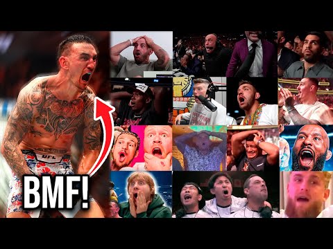SHOCKING REACTIONS TO MAX HOLLOWAY'S LAST SECOND KO OF JUSTIN GAETHJE AT UFC 300