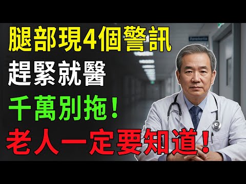 散步時腿上出現4個異常信號？小心血管「報警」，可能是心梗、腦梗前兆！