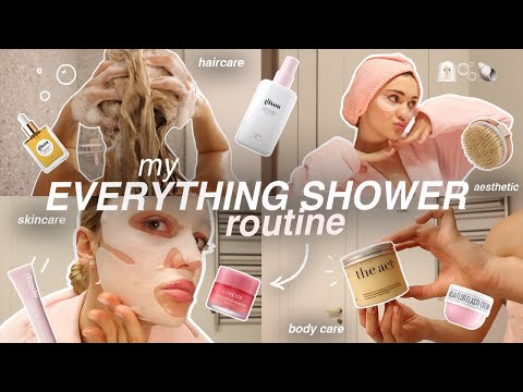 MY EVERYTHING SHOWER routine: hair, face, and body care | my complete BATHROOM ROUTINE