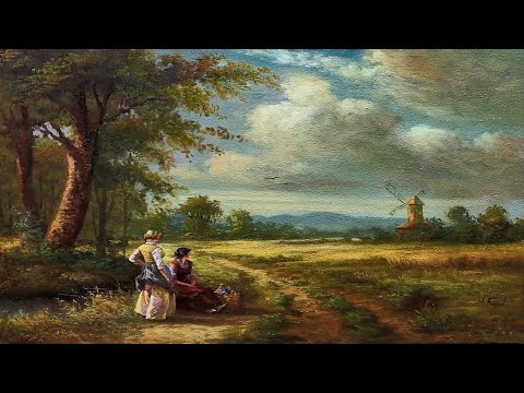 How I Paint Landscape Just By 4 Colors Oil Painting Landscape Step By Step 131 By Yasser Fayad