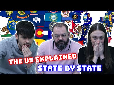 BRITISH FAMILY REACT | THE US EXPLAINED: STATE BY STATE