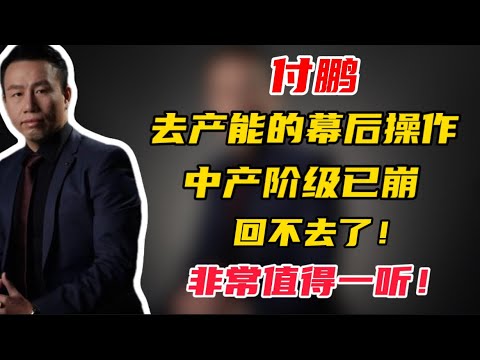 【付鹏】去产能的幕后操作，中产阶级已崩，回不去了！非常值得一听！