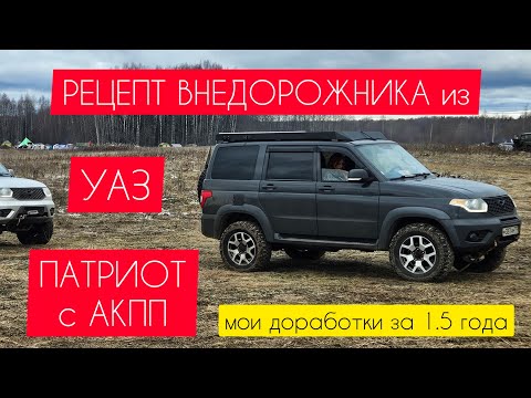 An SUV made from a UAZ Patriot with automatic transmission. Or what's been done in terms of tunin...
