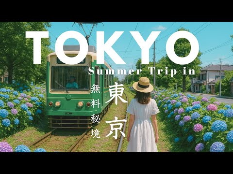 Rainy Day in Tokyo｜Hidden Gems, Toden Arakawa Line & Hydrangeas & Secret Museum | Travel Vlog