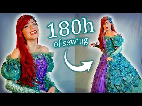 I made the Fanciest Princess Dress (because my name is Ariel lol)