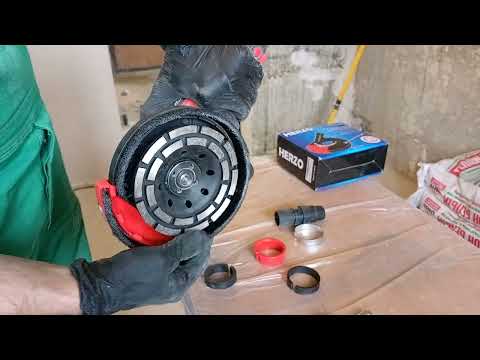 Кожух на болгарку Herzo для шлифовки бетона под пылесос!