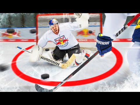 ICE HOCKEY professional team plays against ME in the 🥅..