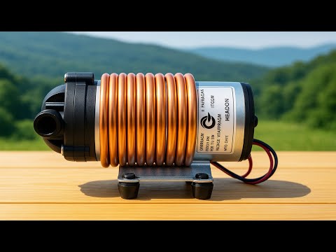 Free Hot Water All Year Round! Try Insert Copper Pipe Into RO Motor And Get Free Hot Water