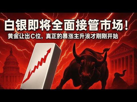 白银即将全面接管市场！黄金让出C位，真正的暴涨主升浪才刚刚开始！#白银 #黄金 #贵金属 #白银暴涨 #白银逼空 #白银风暴 #白银主升浪#金银比 #全球资产重构