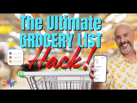 📲 How to Create a Smart Shareable Grocery List on iPhone & Mac