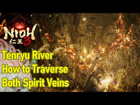 Nioh 3 Tenryu River Spirit Veins, How to Traverse Spirit Veins in Tenryu River With Guardian Spirits