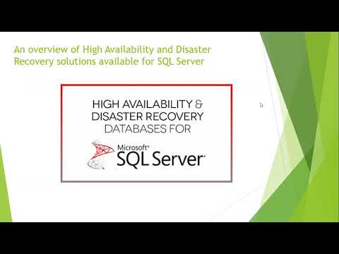 HADR solutions for MSSQL Server - PART 1