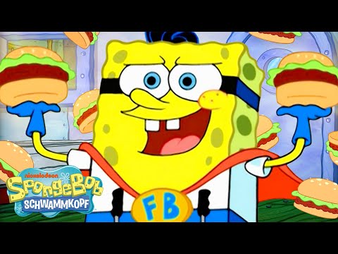 SpongeBob als SUPER-Mitarbeiter – 45 Minuten nonstop! 🍔 | SpongeBob Schwammkopf