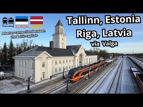 Tallinn, Estonia to Riga, Latvia by train (via Valga) a great railway journey in the Baltic states