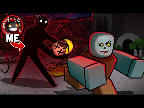 I TROLLED PLAYERS As THE BLACK FIGURE In ROBLOX The Strongest Battlegrounds...