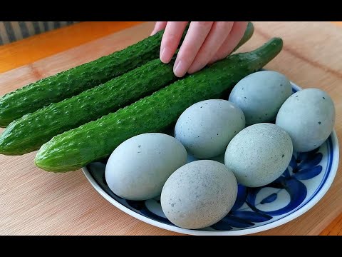 快过年了要这样黄瓜，加6个皮蛋，比吃肉还香，上桌瞬间被扫光