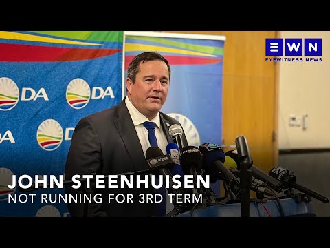 'I will not seek re-election as the DA Leader' - John Steenhuisen