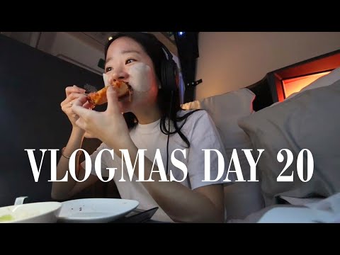 EVERYTHING I ATE ON THE PLANE FOR 24 HOURS | VLOGMAS DAY 20