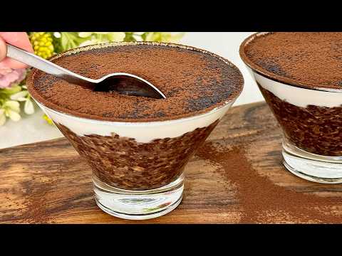 🔥 Overnight Oats Tiramisu! No Sugar! Healthy Breakfast in 5 Minutes