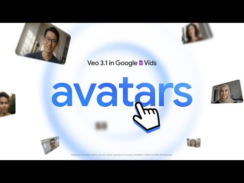 Check out the most realistic and expressive avatars in Google Vids yet, powered by Veo 3.1