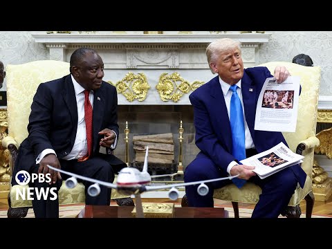 WATCH: Trump confronts South African president with video, defends Afrikaner resettlement