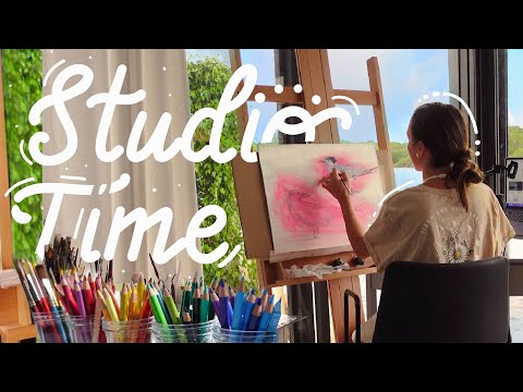 Challenge Yourself to Grow as an Artist! Art Studio Vlog