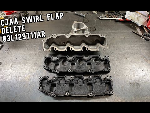CJAA TDI swirl flap delete - The OEM way using 03L129711AR