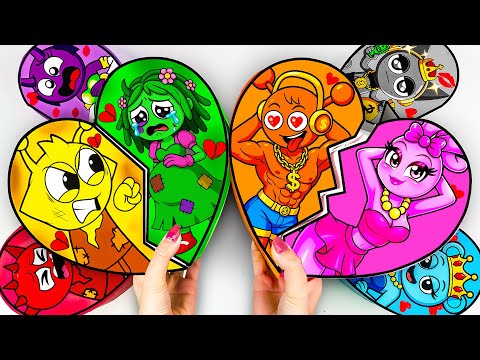 💖Paper DIY💖Incredibox COUPLE Love Sprunki RICH VS POOR Blind Box Unboxing pt.2 | How To Make | ASMR