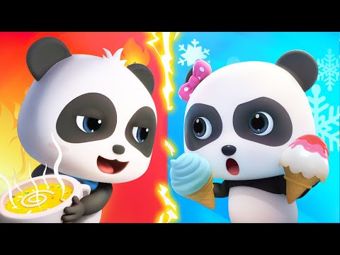Hot vs Cold Challenge🥵🥶 | Healthy Habits | Nursery Rhymes & Kids Songs | BabyBus