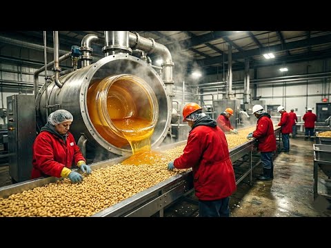 Inside the Factory Where Honey Nut Cheerios Are Made (The SECRET FULL process)