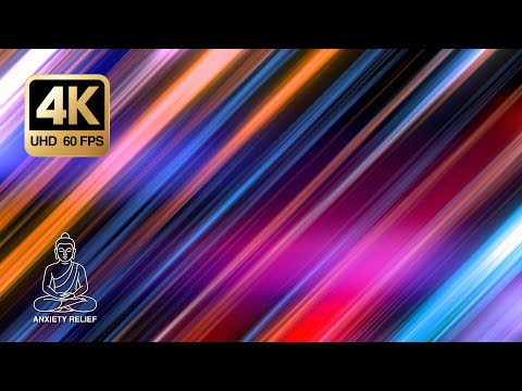 Abstract Neon Light Streaks 4K • 3 Hours Seamless Loop • Deep Focus, Study & Sleep