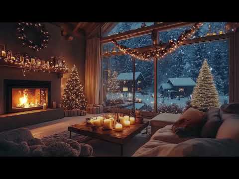 Soft Piano by the Fireplace 2025 | Cozy Winter Ambience for Calm and Sleep