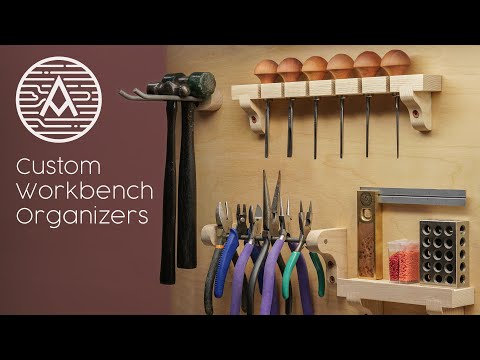 Organizing Ashley’s Workbench | Custom Tool Holders, Patterned Plywood Drawers, and More