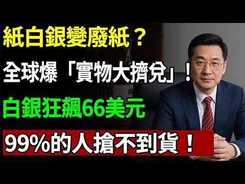 紙白銀變廢紙？全球爆「實物大擠兌」！白銀狂飆66美元，99%的人搶不到貨！#白銀 #白銀擠兌#白銀價格#財經#理財#投資#晚年生活#晚年幸福#退休#退休生活#養老