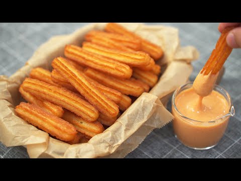Crispy Potato Churros & Spicy Cheese Sauce