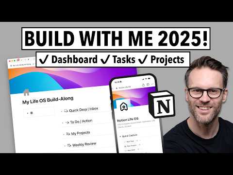 Get Organized In Notion: Build A Second Brain With Me 2025!