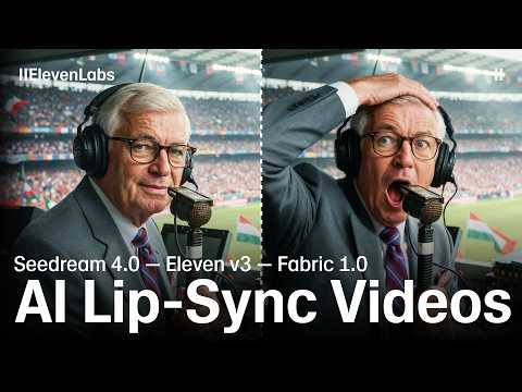 Create PERFECT Lip-Sync Videos with Seedream 4.0, Fabric 1.0 and Eleven v3 (AI Workflow)