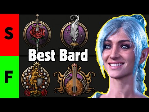BEST BARD SUBCLASS Tier List in Baldur's Gate 3