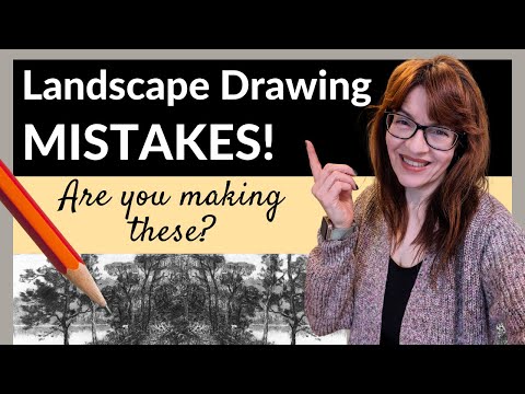 Landscape Drawing Tutorial (Avoid these 20 Beginner MISTAKES!)
