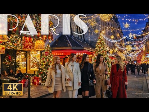 [🇫🇷Paris France 4K 120FPS Walking Tour] Christmas Walk in Paris 26/DECEMBER/2025