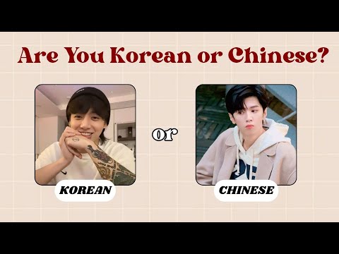 Are You More Korean or Chinese? 👀 | Fun Personality Quiz Game (Requested)| @quizgalaxtopia​