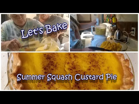 Summer Squash Custard Pie | Let's Bake