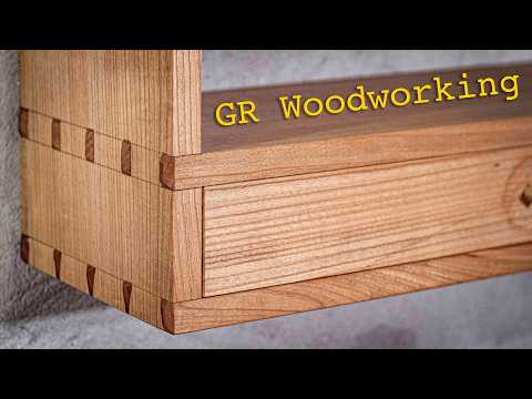 Cherry wood bookshelf making