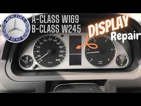 Repaired display Mercedes A class W169 , B class W245 cluster screen , Bildschirm repariert , 4K
