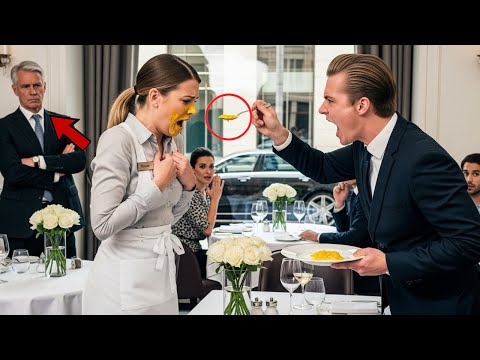 Milliardär wirft Kellnerin Essen ins Gesicht – Am nächsten Tag bringt sein Vater ihr einen Maybach